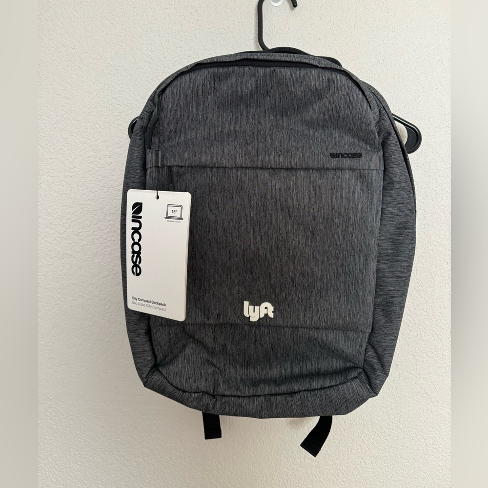 Incase Designs City Laptop Backpack - Lyft logo (heather gray polyester)